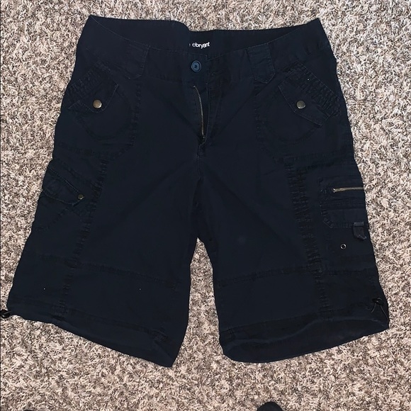 Lane Bryant Pants - Black cargo/Bermuda shorts